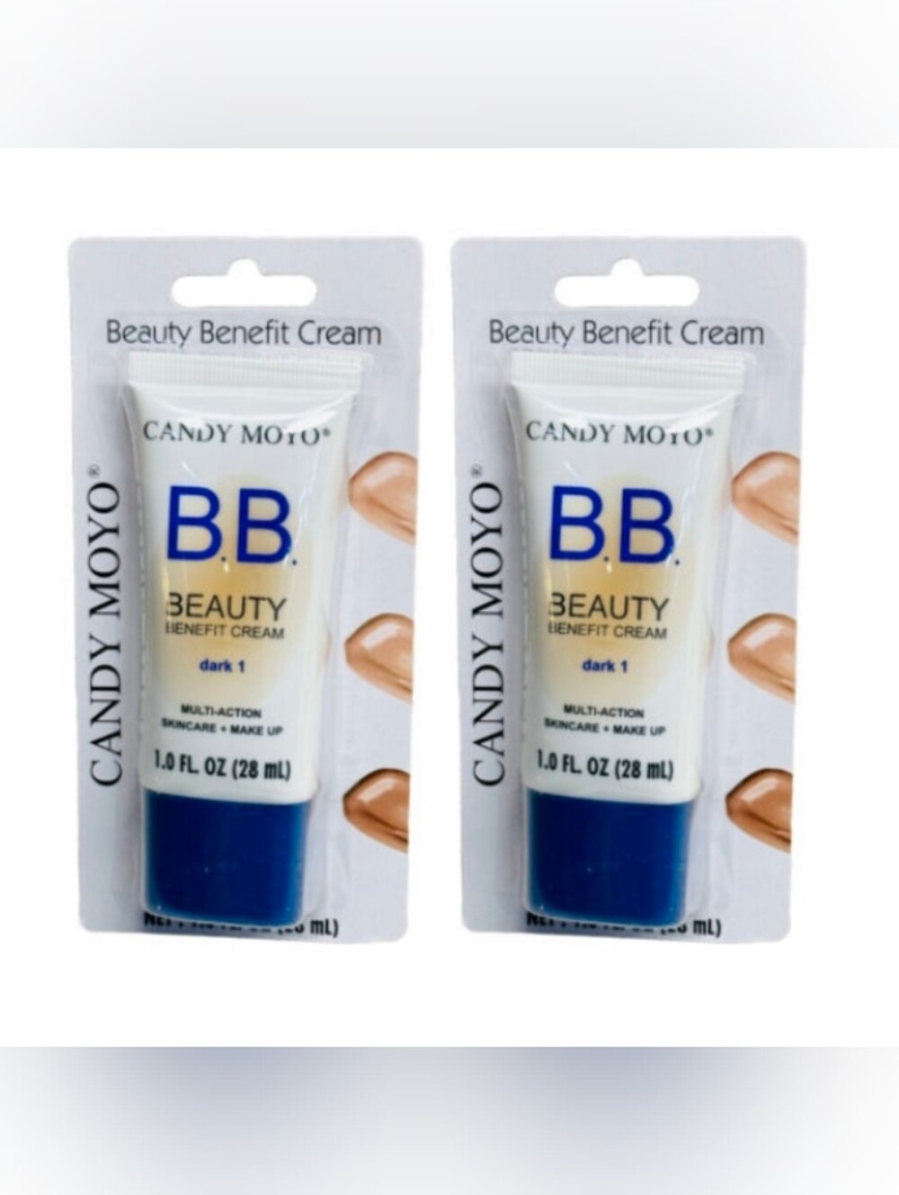 2 x Candy Moyo BB Beauty Benefit Cream - Dark 1 1fl Oz BNIB
